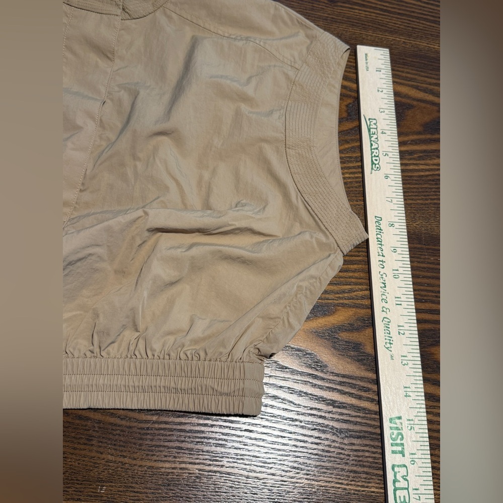By‎ Anthropologie Women's Short-Sleeve Drawstring Popover Top women’s S beige - Picture 14 of 16